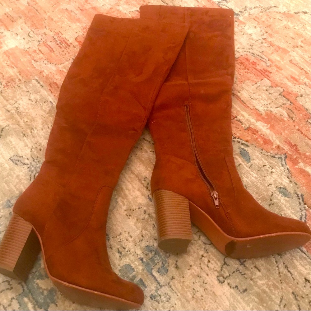 JustFab Over the Knee Suede Boot